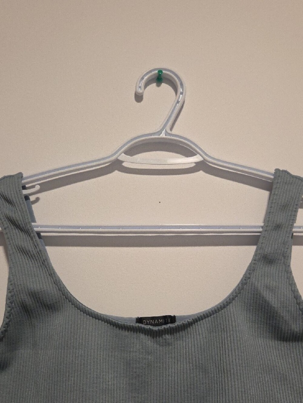 Dynamite Ribbed Scoop Crop Tank - Picture 3 of 5
